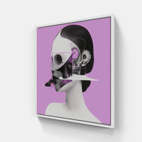 Harmonious Collage Melody-Canvas-artwall-20x20 cm-White-Artwall