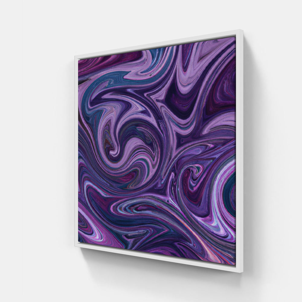 Purple noon replacing gloom-Canvas-artwall-20x20 cm-White-Artwall