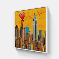 Dynamic NYC-Canvas-artwall-20x20 cm-White-Artwall