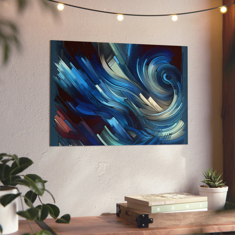 Bleu ciel espoir.- Tableau aluminium