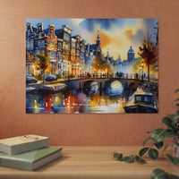 Amsterdam rêve bleu.- Tableau aluminium