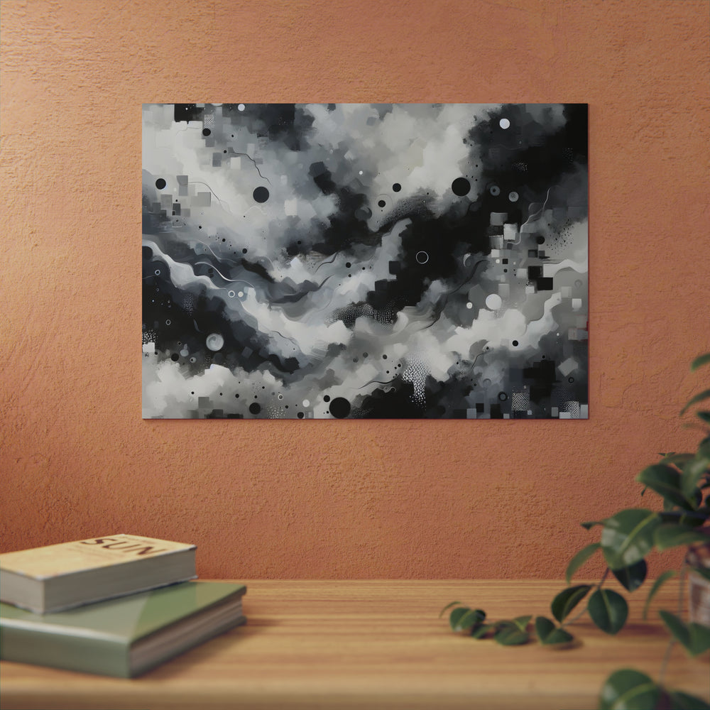 Aube abstraite Brume- Tableau aluminium