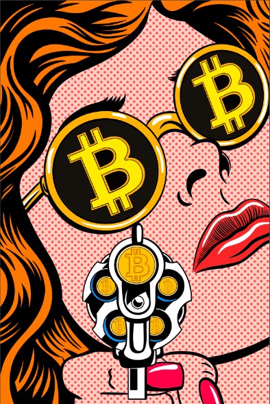 Tableau pop art Bitcoin