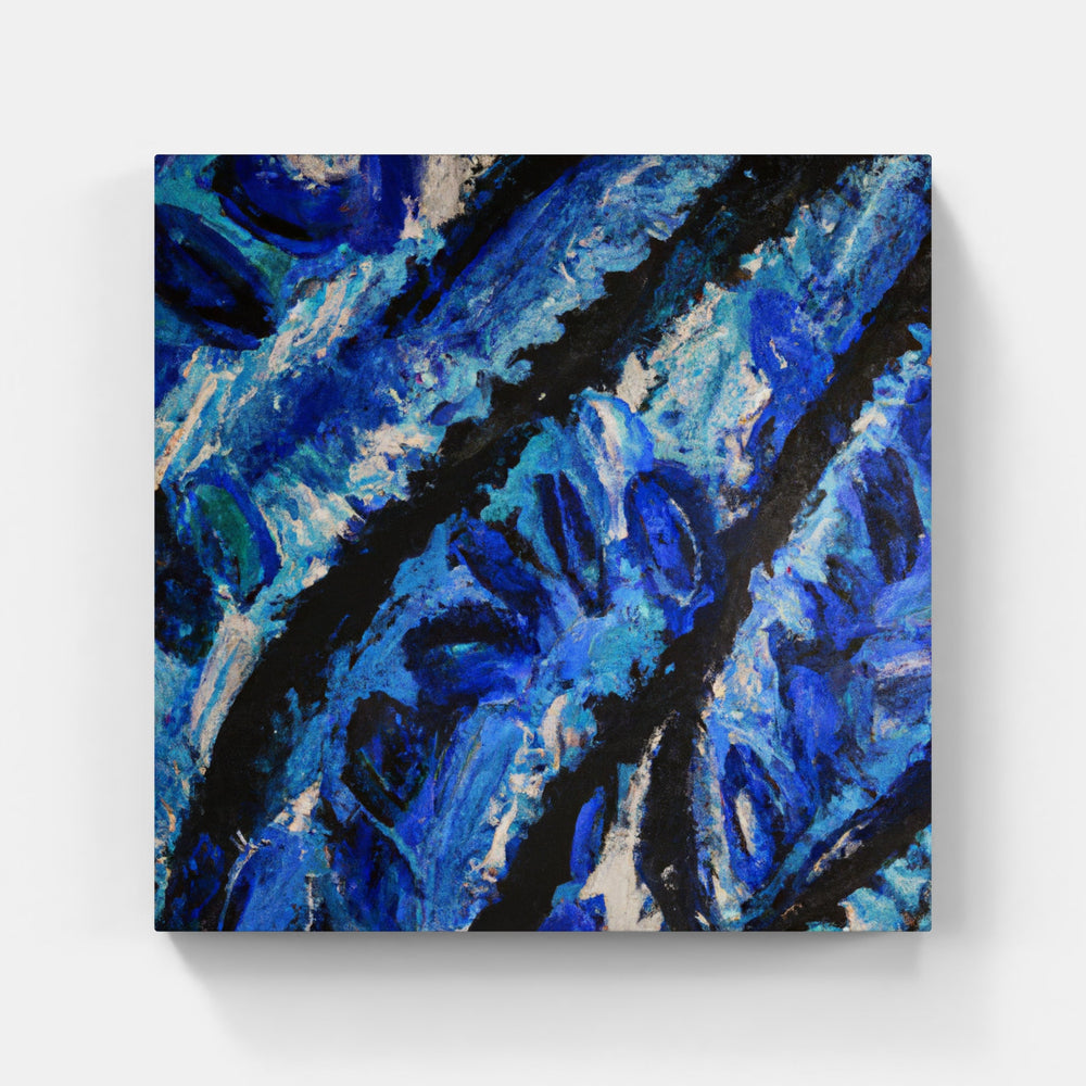 Blues on time fade-Canvas-artwall-Artwall