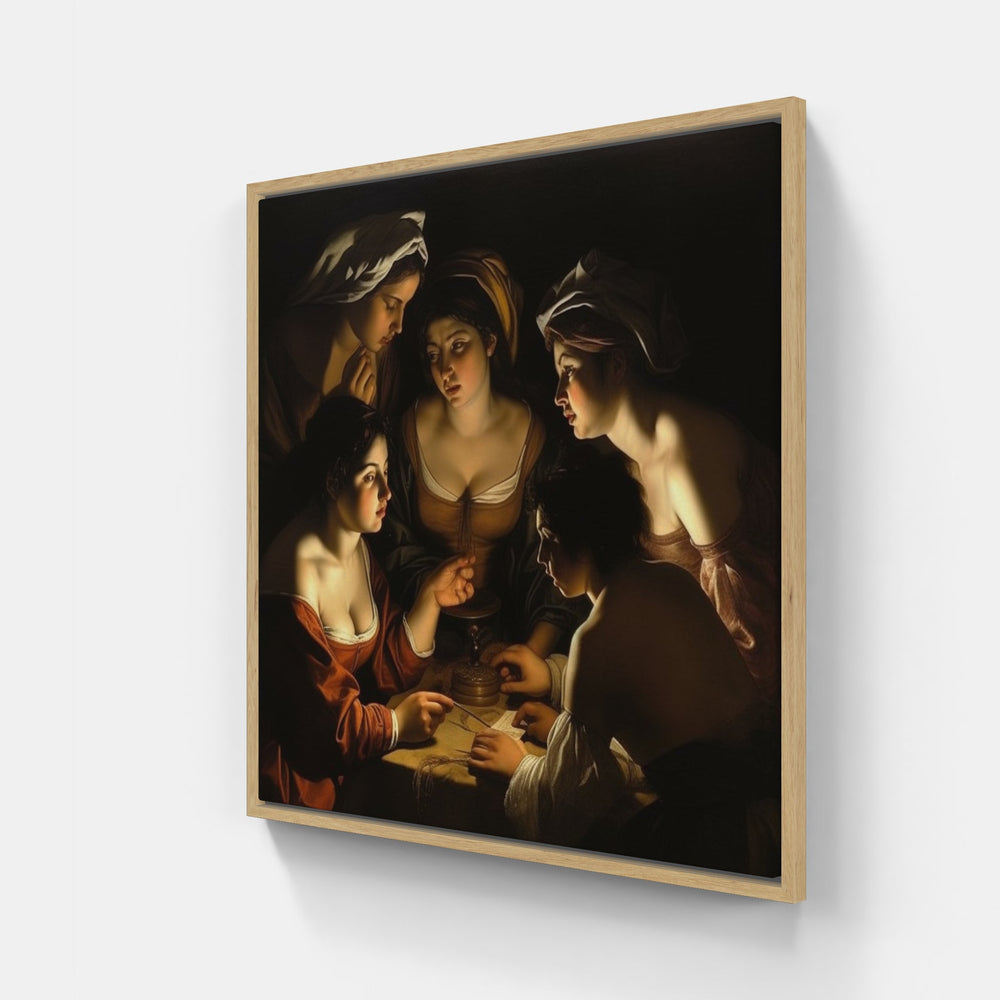 Caravaggio's Italian Masterpiece-Canvas-artwall-20x20 cm-Wood-Artwall