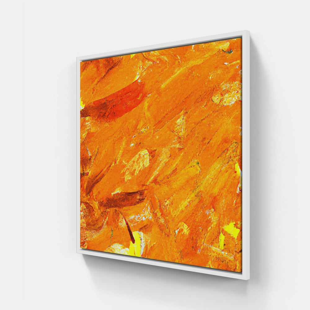Orange sunsets radiate-Canvas-artwall-20x20 cm-White-Artwall