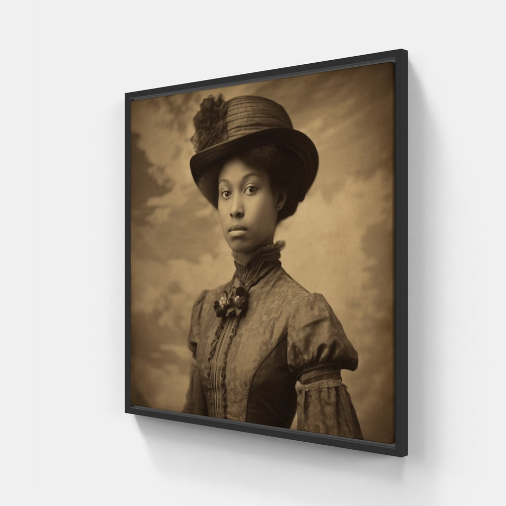 Nostalgic Daguerreotype Dreams-Canvas-artwall-20x20 cm-Black-Artwall