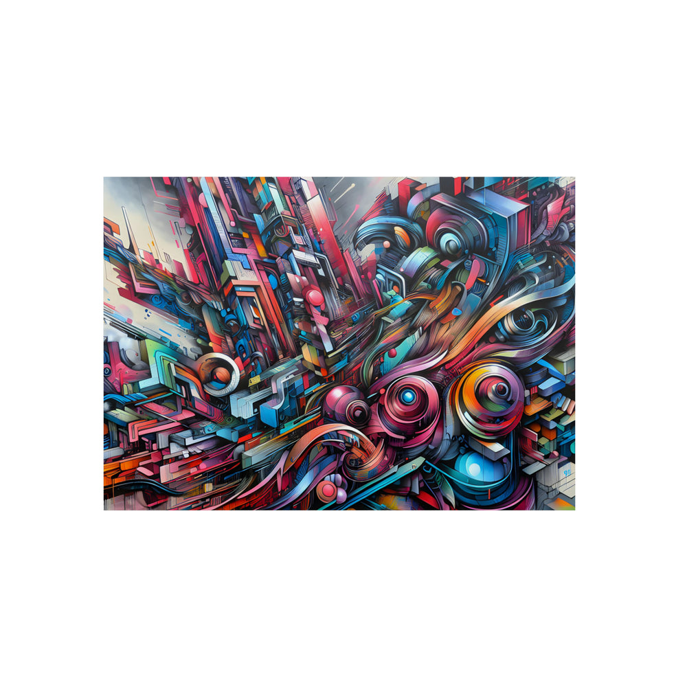 Graffiti Art Amour- Tableau aluminium