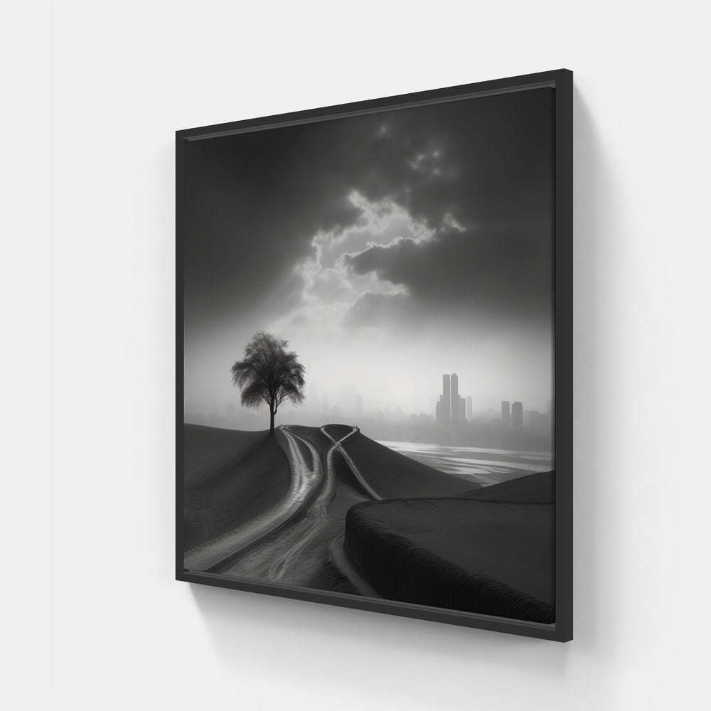 Monochrome Mood Moments-Canvas-artwall-40x40 cm-Black-Artwall