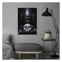Alien Shadow Metal Poster
