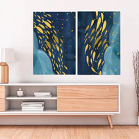 Tropical fish design canvas