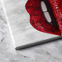 Glamor red lips contemporary art print