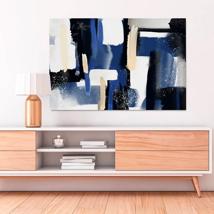 Blue sky abstract canvas