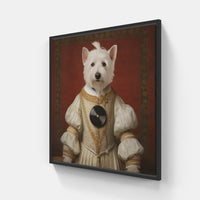 Canine Charm-Canvas-artwall-20x20 cm-Black-Artwall