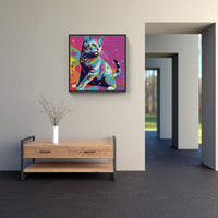 Cat meow fur purr-Canvas-artwall-Artwall