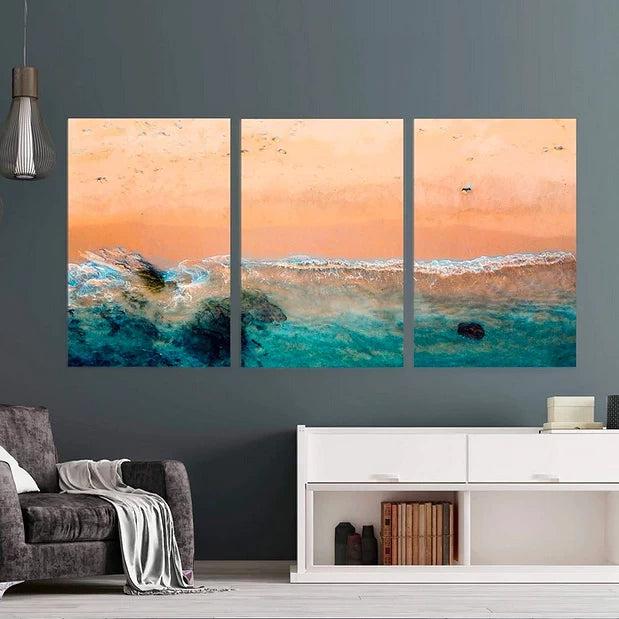Design triptych paradise beach