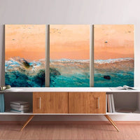 Design triptych paradise beach