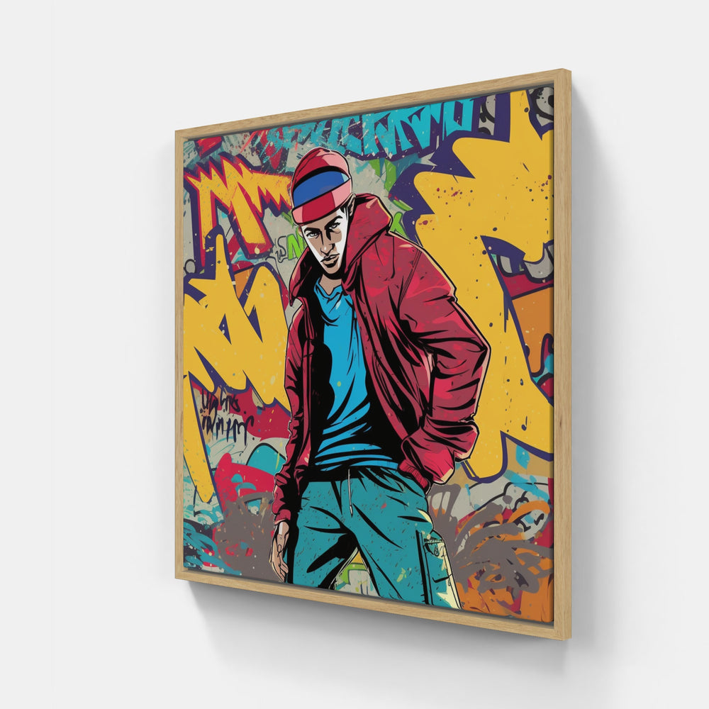 Pop Streetwear Revolution-Canvas-artwall-20x20 cm-Wood-Artwall