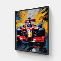 Velocity Unleashed Formula 1-Canvas-artwall-20x20 cm-Black-Artwall