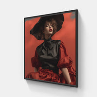 Vintage Glamour in Style-Canvas-artwall-20x20 cm-Black-Artwall
