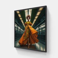 Fashionable Serenade Unveiled-Canvas-artwall-20x20 cm-Black-Artwall