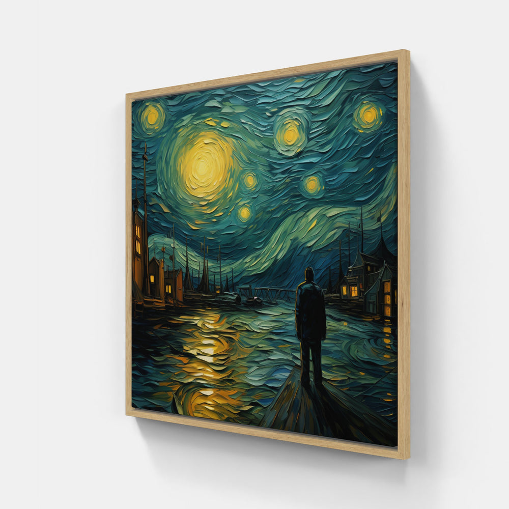 Captivating Van Gogh Landscape-Canvas-artwall-20x20 cm-Wood-Artwall
