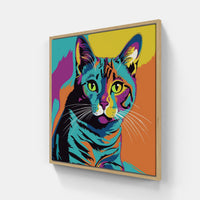 cat meow purr fur-Canvas-artwall-20x20 cm-Wood-Artwall