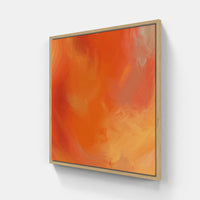 Orange always timely-Canvas-artwall-20x20 cm-Wood-Artwall
