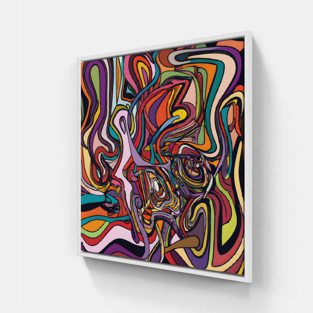 dreams awake trippy-Canvas-artwall-20x20 cm-White-Artwall