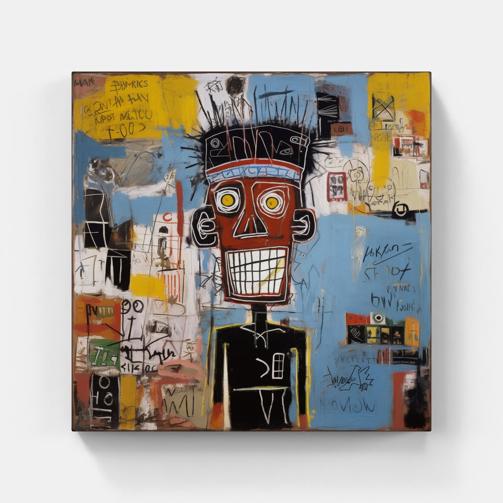 Captivating Basquiat Essence-Canvas-artwall-Artwall