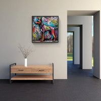 Dog love joy free-Canvas-artwall-Artwall