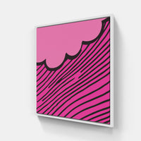 Pink on time-Canvas-artwall-20x20 cm-White-Fine Paper-Artwall