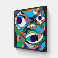 groovy destiny fulfilled-Canvas-artwall-20x20 cm-Black-Artwall