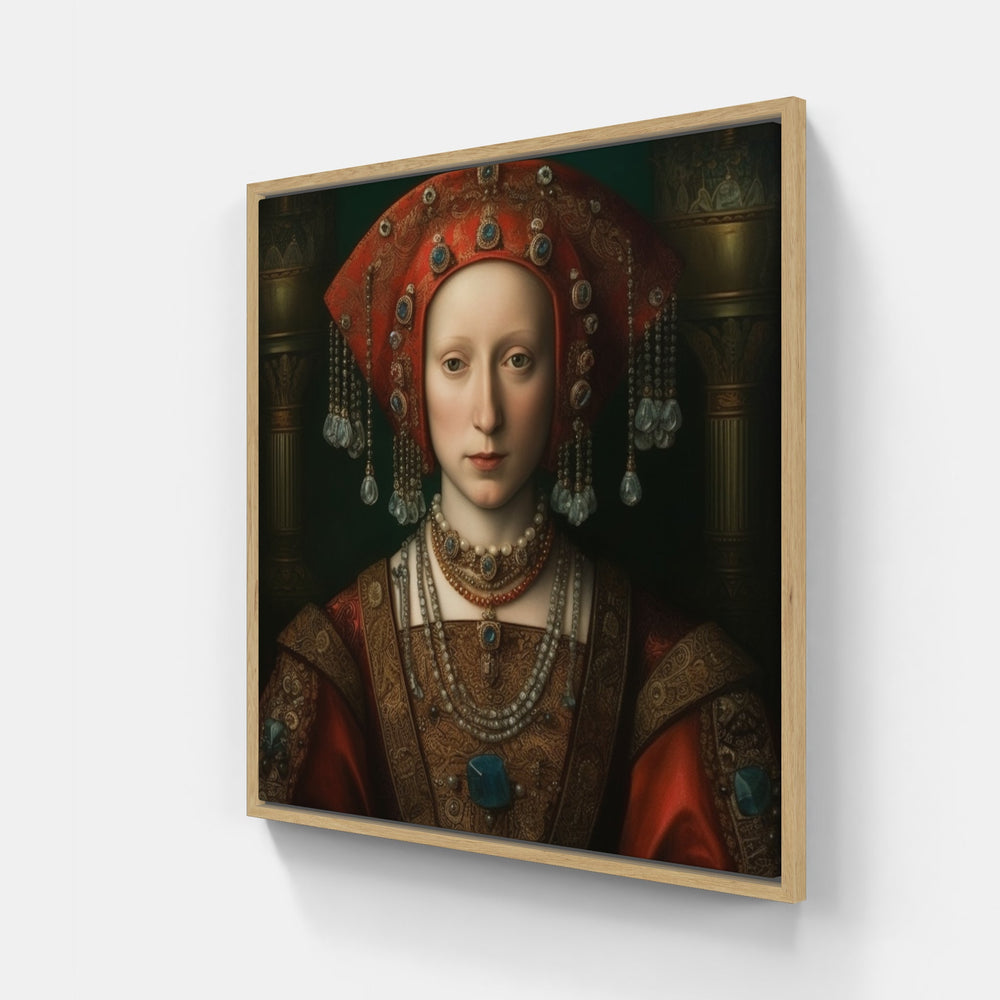 Intricate Van Eyck Details-Canvas-artwall-20x20 cm-Wood-Artwall