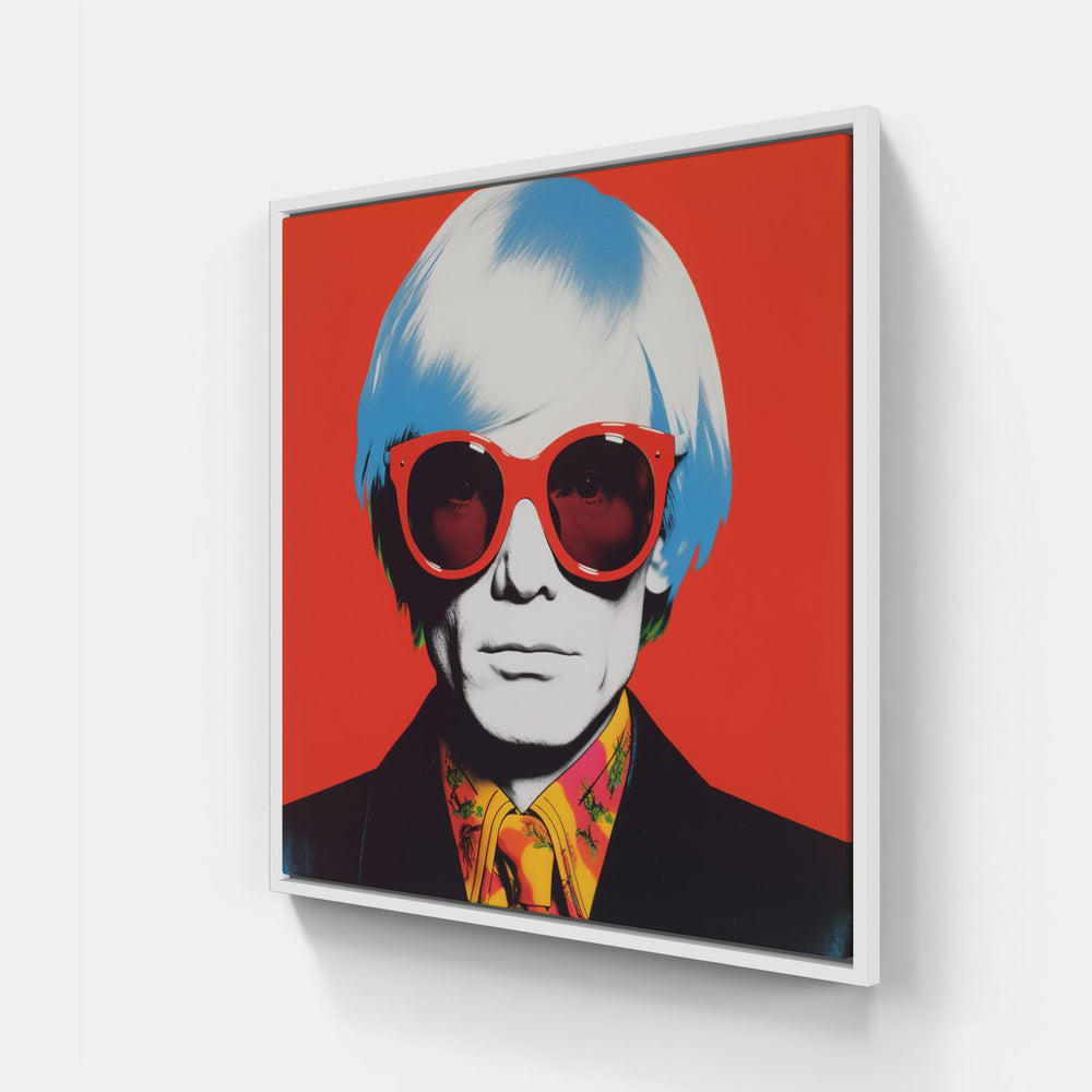 Warhol's Bold Brushstrokes-Canvas-artwall-20x20 cm-White-Artwall