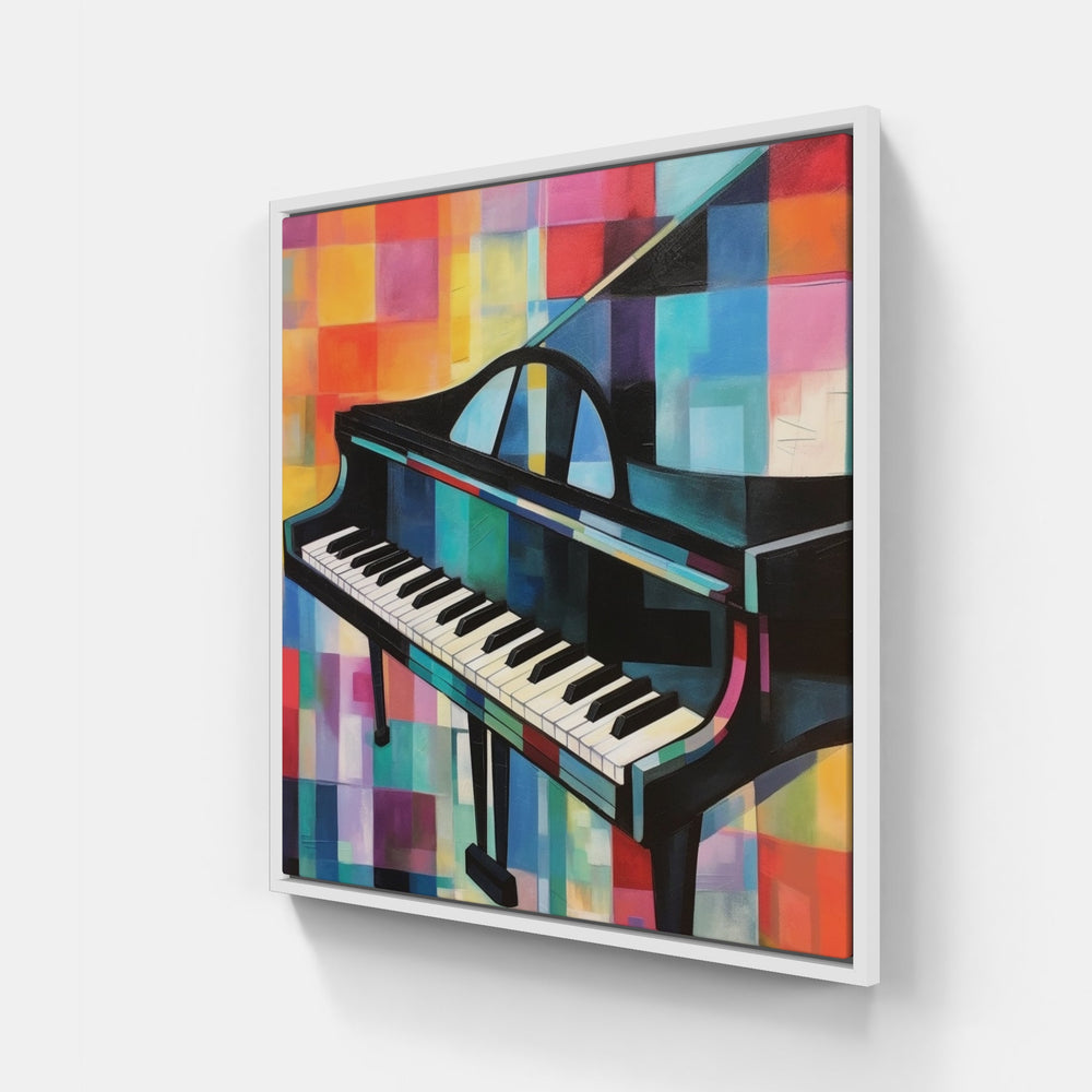 Timeless Piano Beauty-Canvas-artwall-20x20 cm-White-Artwall