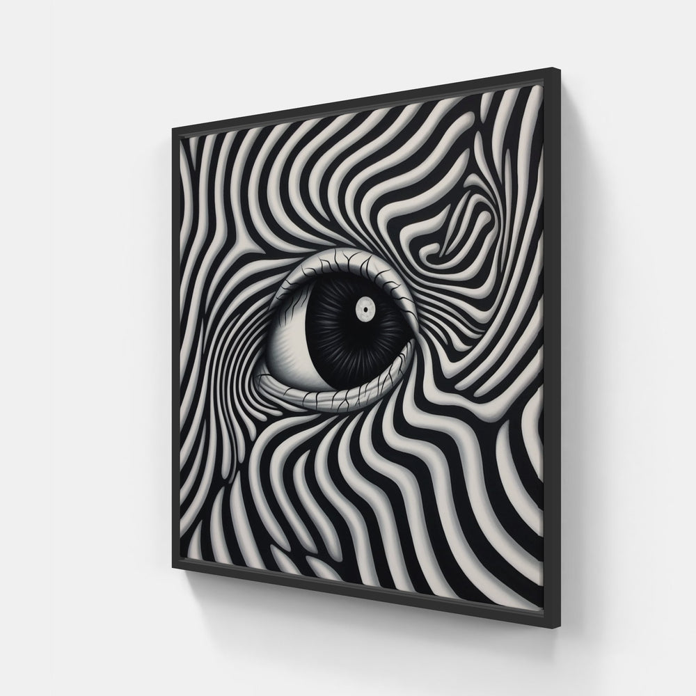 Intricate Illusionary Canvases-Canvas-artwall-20x20 cm-Black-Artwall