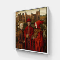 Radiant Van Eyck Colors-Canvas-artwall-20x20 cm-White-Artwall