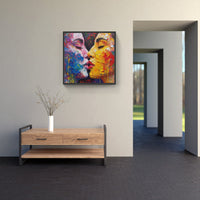 Amorous Embrace Devotion Connection-Canvas-artwall-Artwall