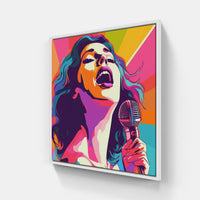 Harmonious Singer Dreams-Canvas-artwall-20x20 cm-White-Artwall