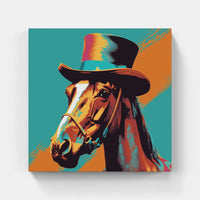 Gentle Horse Nuzzle-Canvas-artwall-Artwall