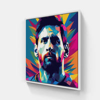 Messi Goal-Canvas-artwall-20x20 cm-White-Artwall
