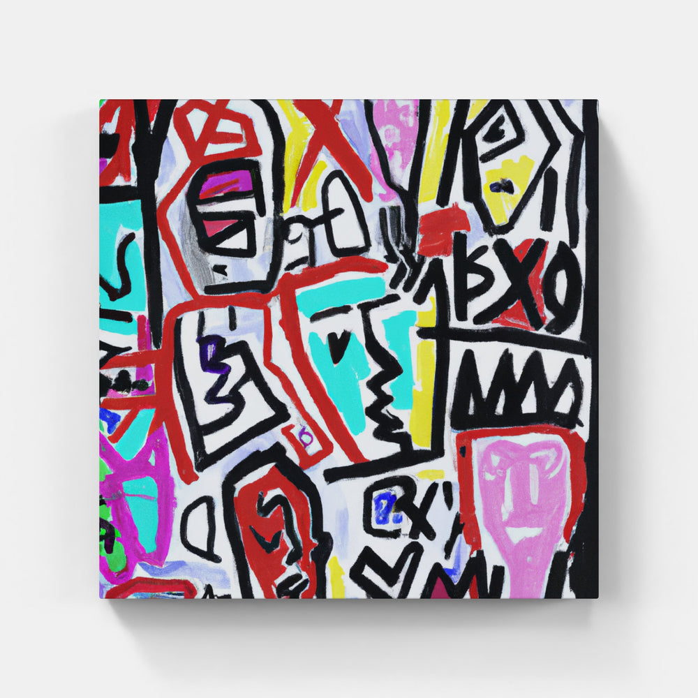 Basquiat brighten onetime-Canvas-artwall-Artwall