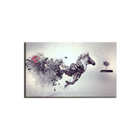 Zebra Shattered Into Pieces Abstract Art Print