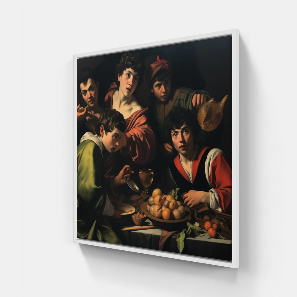 Vivid Caravaggio Awakening-Canvas-artwall-20x20 cm-White-Artwall