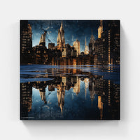 Nighttime Urban Reverie-Canvas-artwall-Artwall