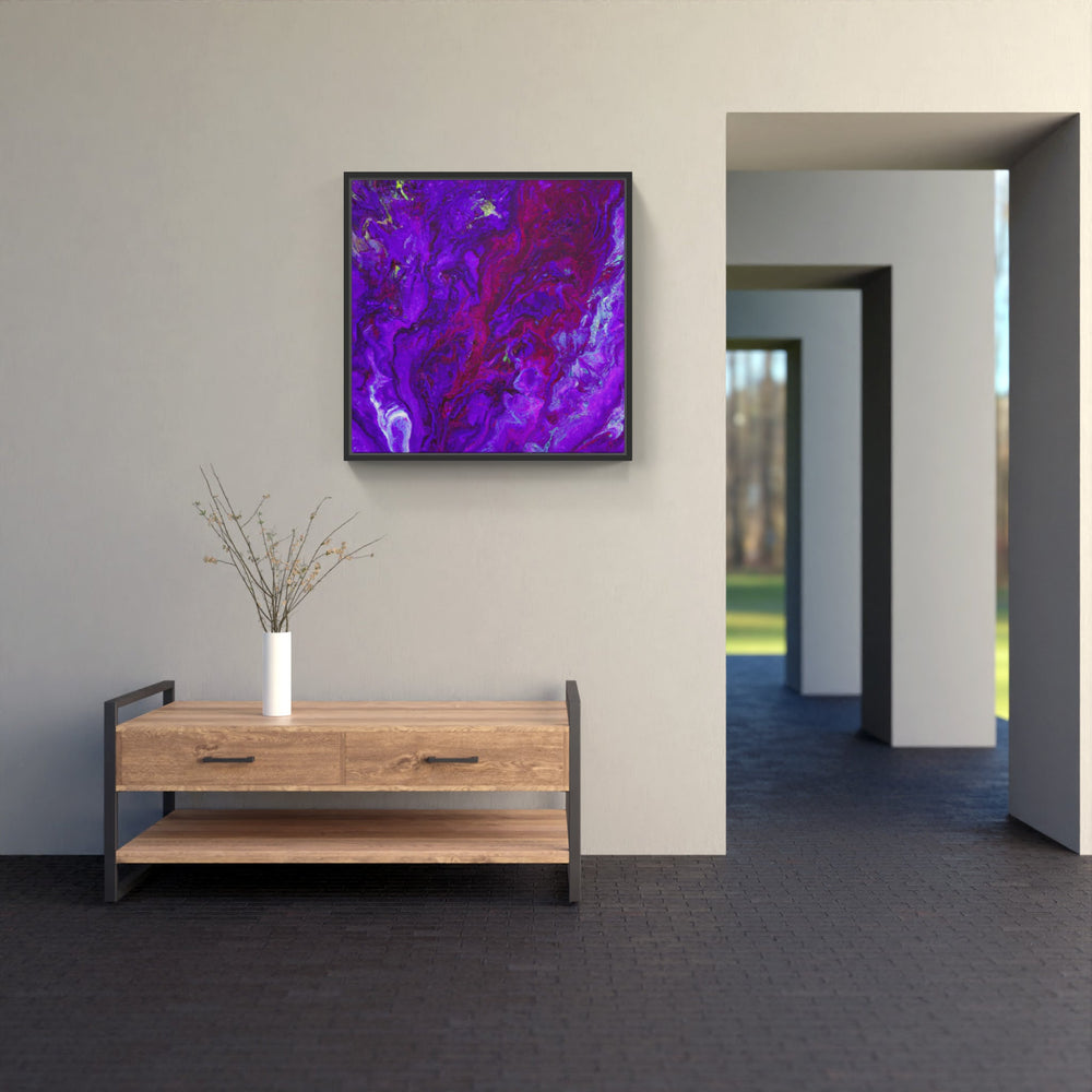 Purple timely bloomed beauty-Canvas-artwall-Artwall