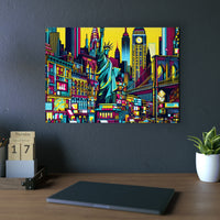 New-York : Amour Brillant.- Tableau aluminium