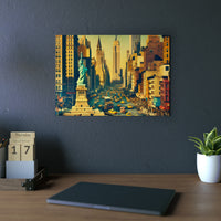 New-York Brille Toujours.- Tableau aluminium