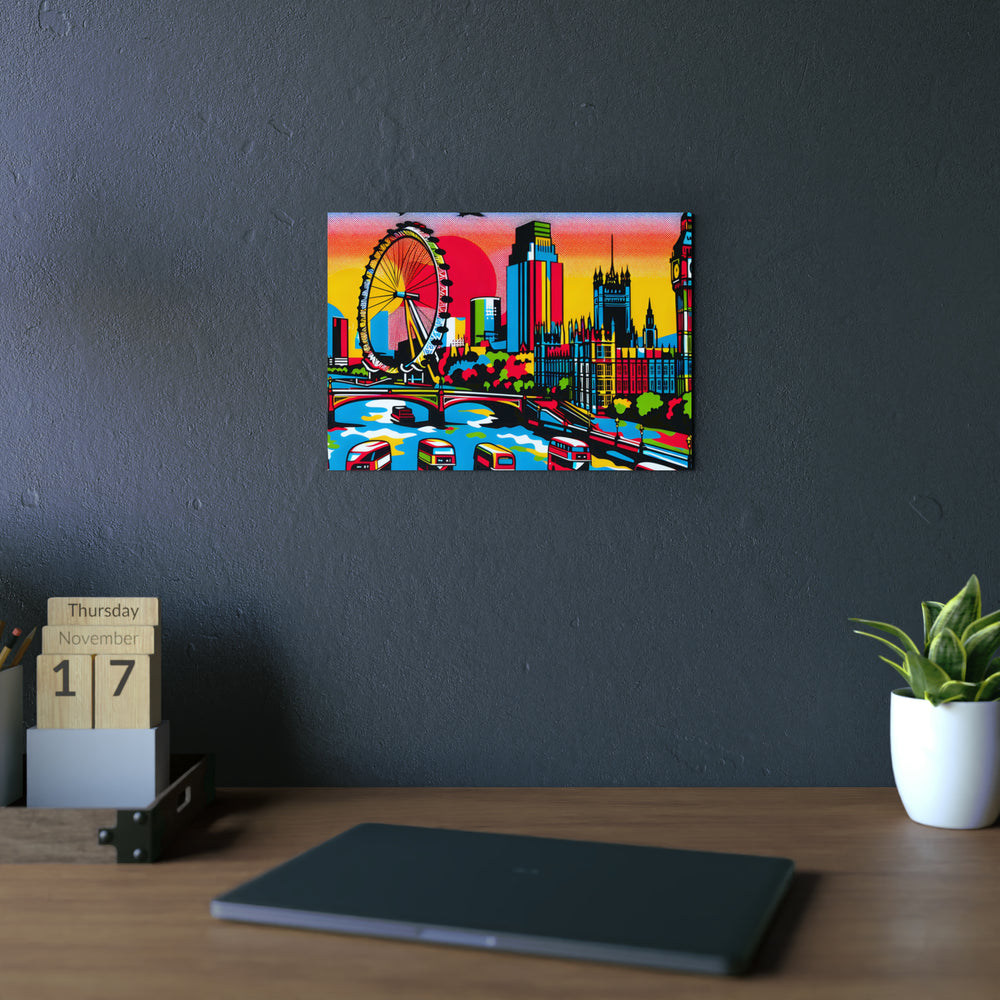 London Dreams Bright.- Tableau aluminium